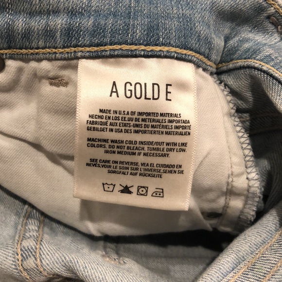 Agolde Sophie distressed ripped light wash faded high waisted crop skinny jeans - Picture 10 of 14